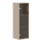 Шкаф колонка со стеклянной дверью СУ-2.4 Мокачино 406х365х1200 IMAGO
