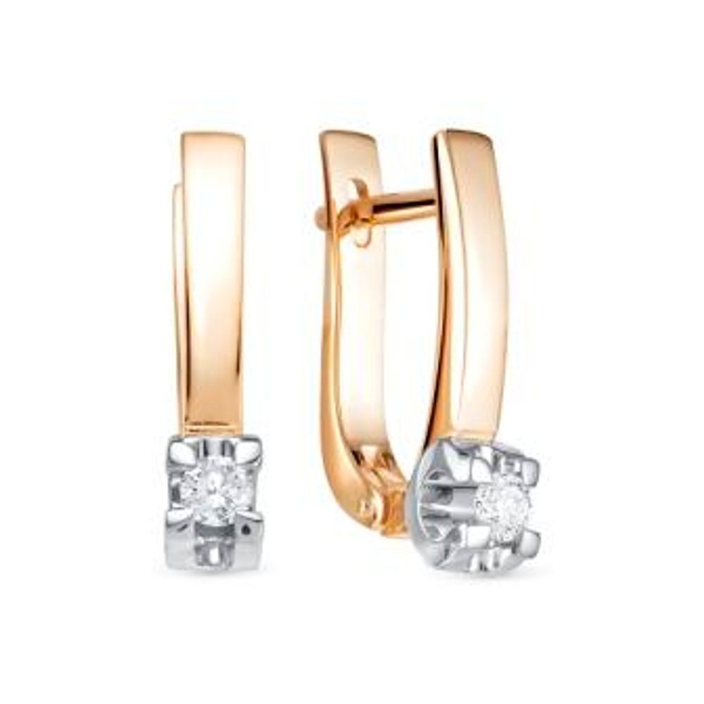 Серьги из золота с бриллиантами