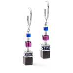 Серьги Coeur de Lion Blue-Purple 3039/21-0708