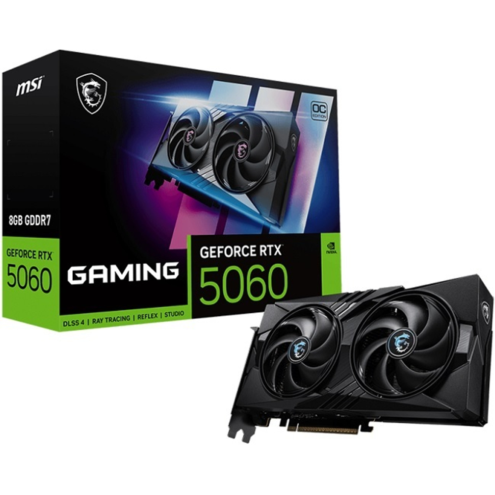 Видеокарта MSI GeForce RTX 5060 GAMING OC 8GB GDDR7 (G5060-8GC)