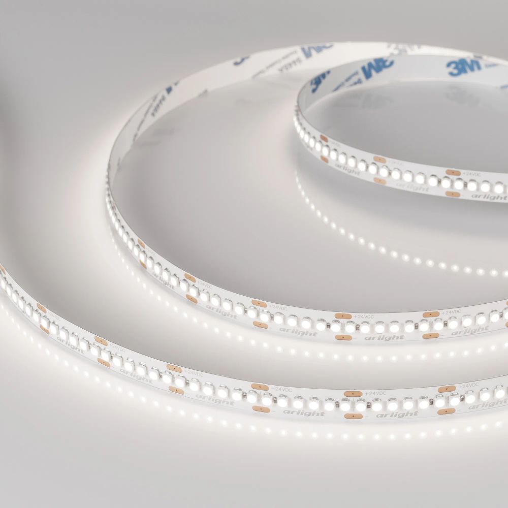 Светодиодная лента RT-A240-10mm 24V Day5000 (19.2 W/m, IP20, 3528, 5m) (Arlight, Открытый) 040543