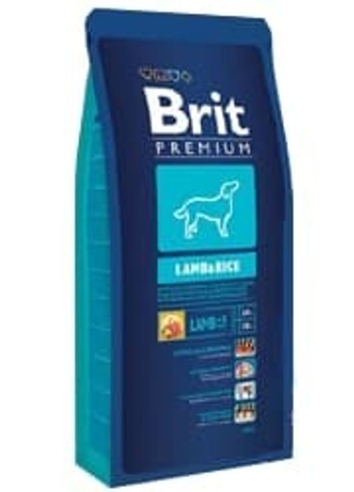 Brit Premium Lamb &amp; Rice сух.д/собак всех пород гипоаллергенный Ягненок/Рис 8 кг