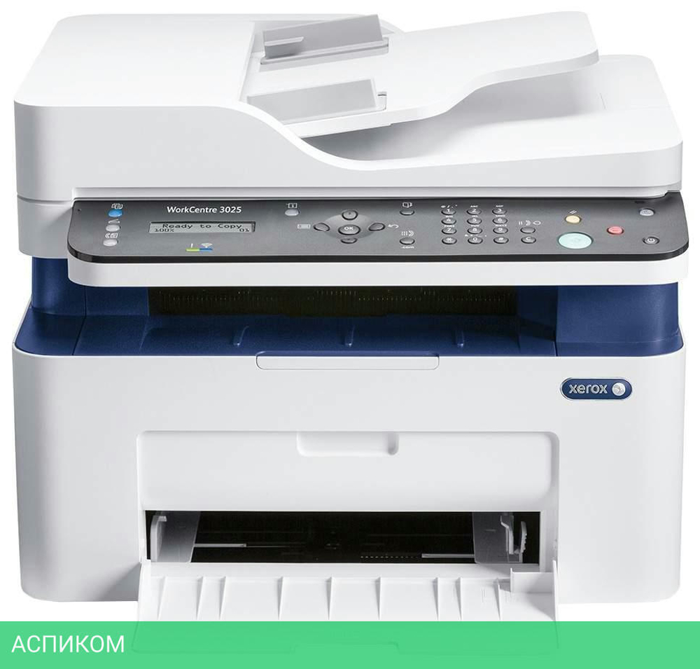 МФУ Xerox WorkCentre WC3025NI (3025V_NI) белый/синий