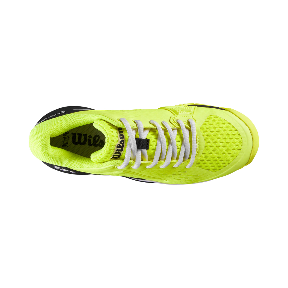 Детские теннисные кроссовки Wilson Rush Pro Ace All Court Shoe Kids - Neon Yellow, Black