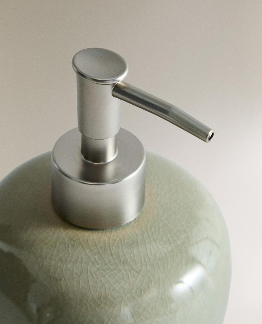 ZARA HOME ДОЗАТОР МЫЛА ИЗ СТЕКЛА, ЗЕЛЕНЫЙ