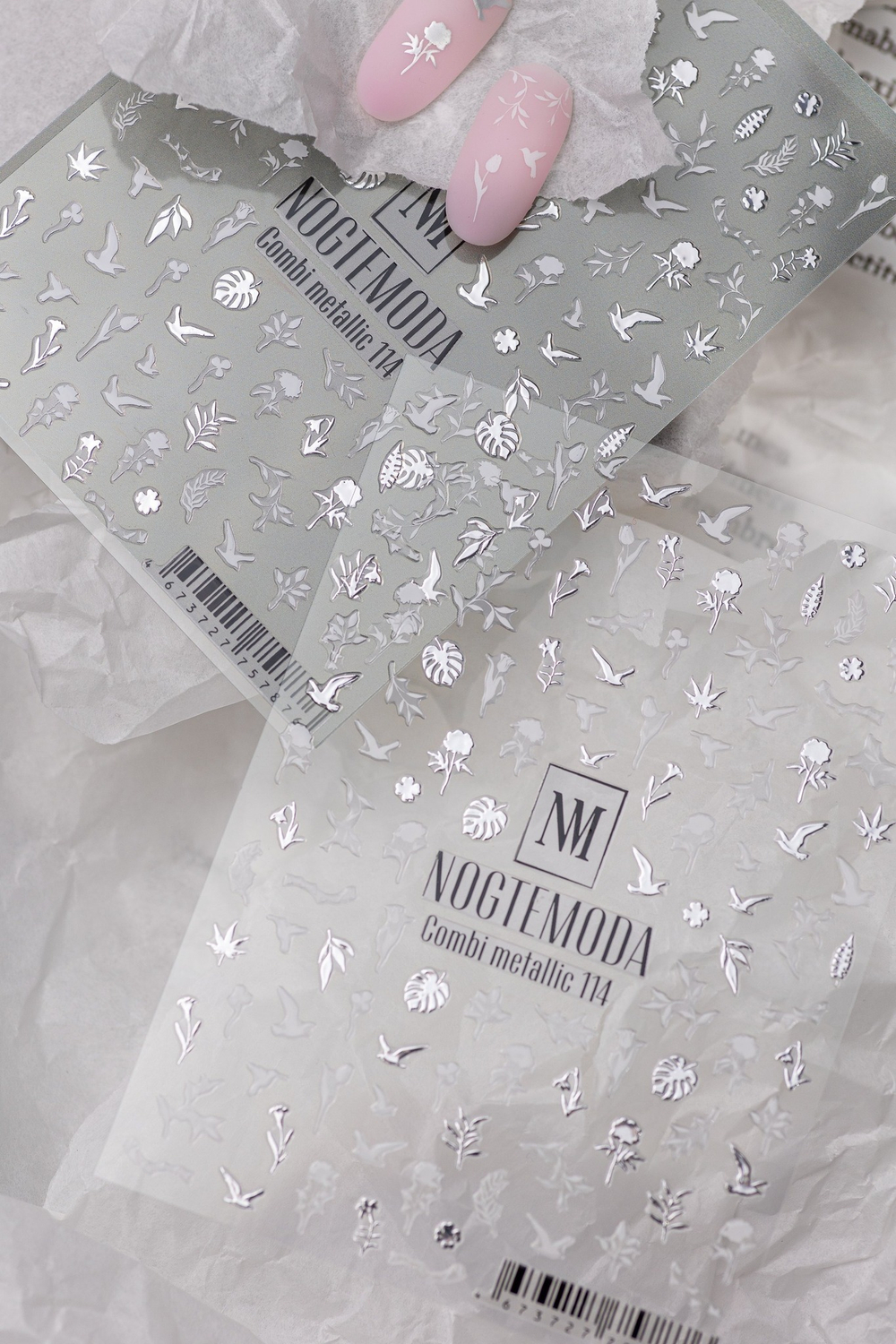 Nogtemoda Наклейки для ногтей Combi Metallic тюльпан