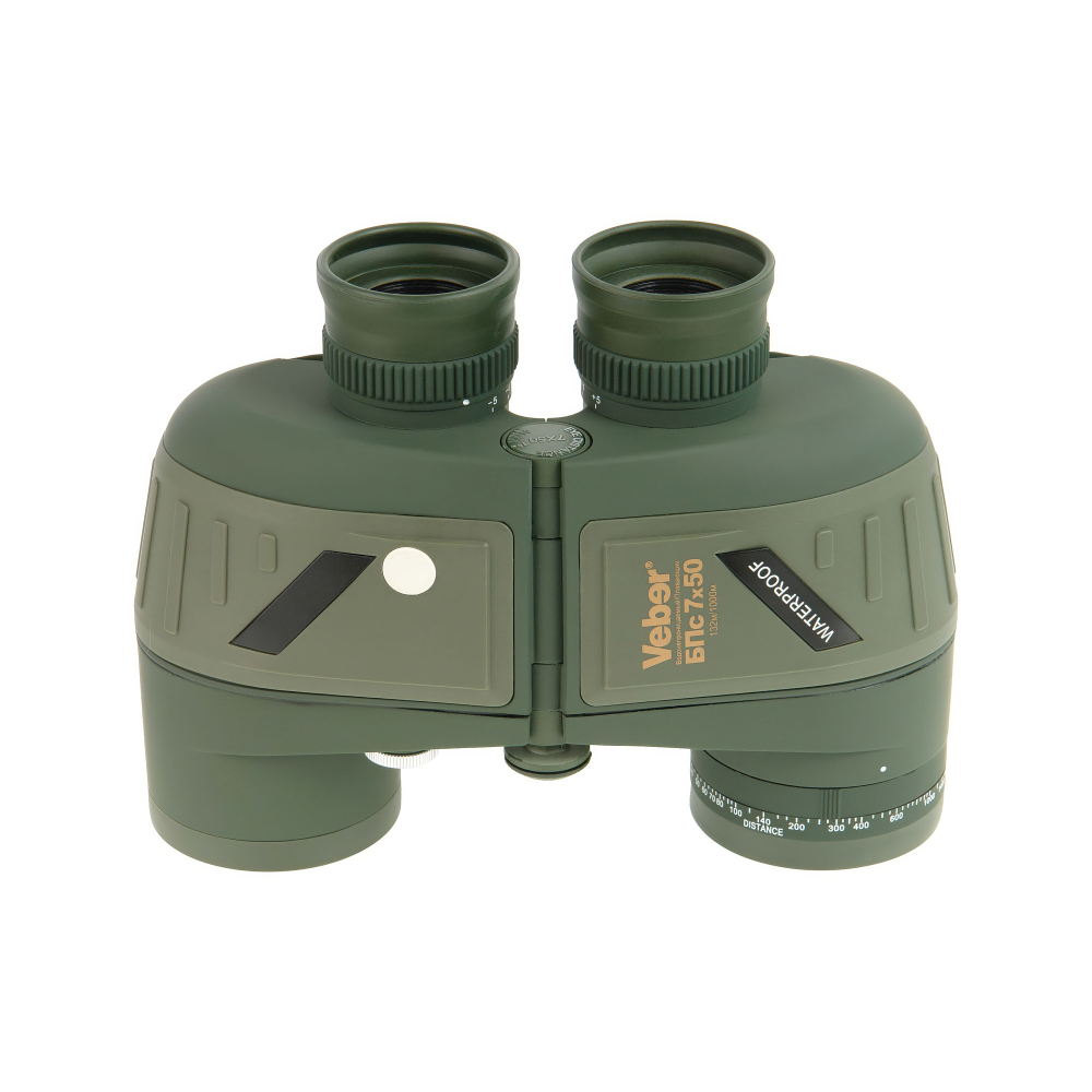Бинокль Veber Waterproof 7x50 БПс плавающий - Porro-призмы из стекла Bak-4
