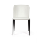 Стул Albert, кожа белый