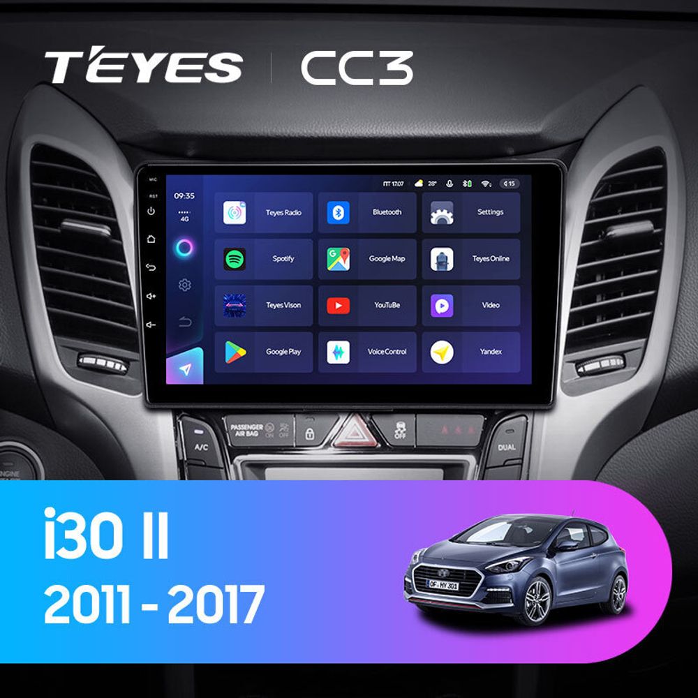 Teyes CC3 9" для Hyundai i30 2011-2017