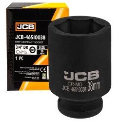 Головка ударная глубокая 3/4'', 38мм (6гр.) JCB JCB-46510038