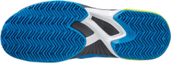 Теннисные кроссовки Mizuno Wave Exceed Tour 5 CC - peace blue/acid lime/iron gate