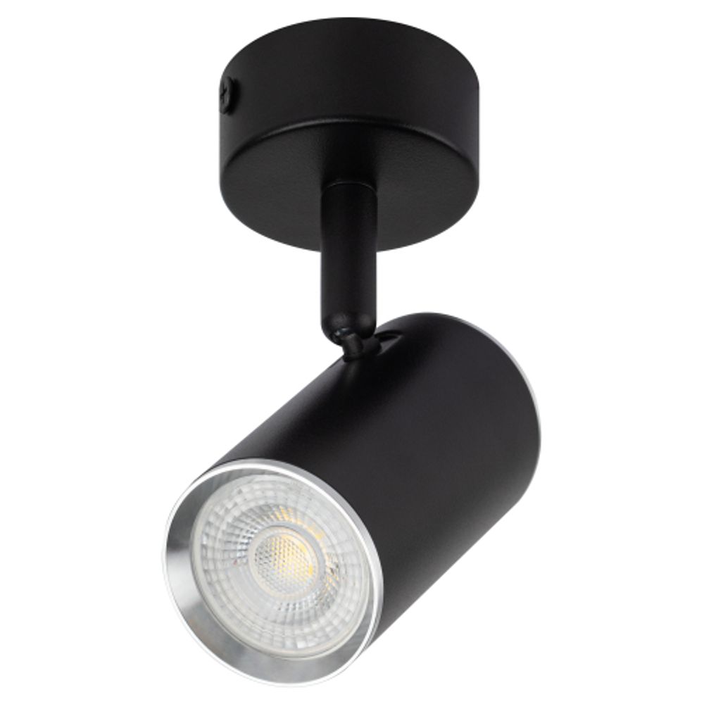 Светильник настенно-потолочный спот ЭРА OL35 BK под лампу MR16 GU10 черный/хром