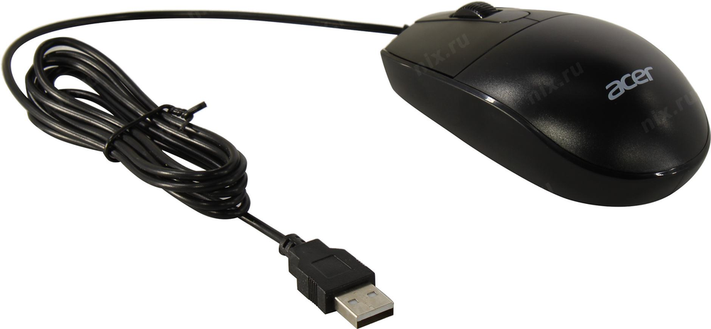Клавиатура + мышь Acer OMW141 клав:черный мышь:черный USB (ZL.MCEEE.01M)