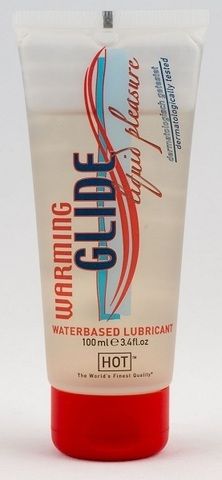 Согревающая интимная смазка на водной основе Warming Glide, 100 мл.