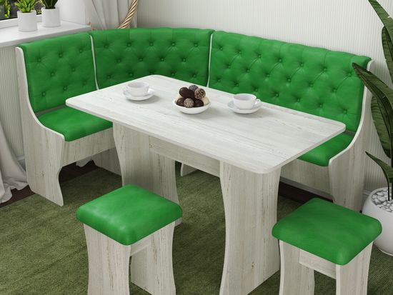 Кухонный уголок bravo "Оливьер" (Сосна винтерберг/Кожзам AVATR 008 (BT)) -G/Л3