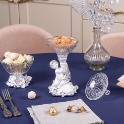 Сахарница стеклянная с крышкой Эдем Белый