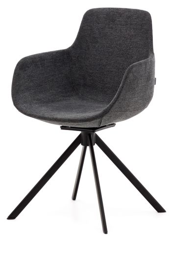 Поворотное рабочее кресло Tissiana из темно-серое La Forma