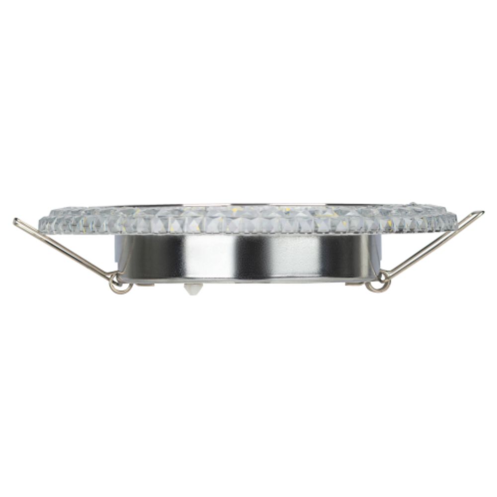 Светильник встраиваемый cо светодиодной подсветкой ЭРА DK LD26 SL/WH под лампу GX53 прозрачный