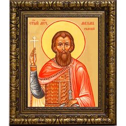 Максим Римский мученик. Икона на холсте.