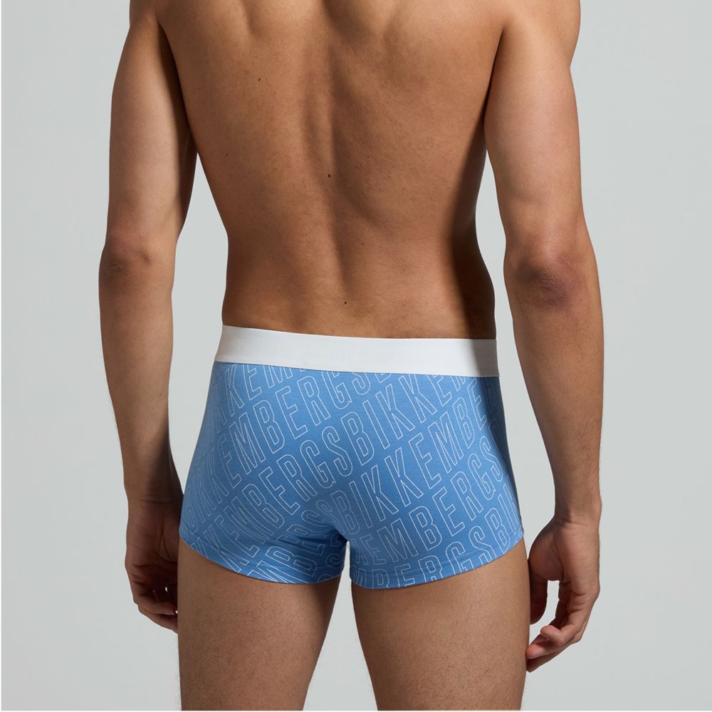 Мужские трусы хипсы (белый, голубой, темно-синий) набор 3 в 1 Bikkembergs DIAGONAL BKK51UTR23TR/3