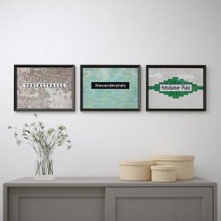 IKEA BILD  (ИКЕА БИЛД)  -  Плакат, автобусные остановки, Берлин, 40x30 см