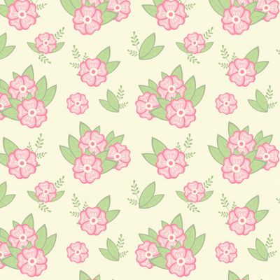 Розовые цветы на светлом фоне Pink Flowers
