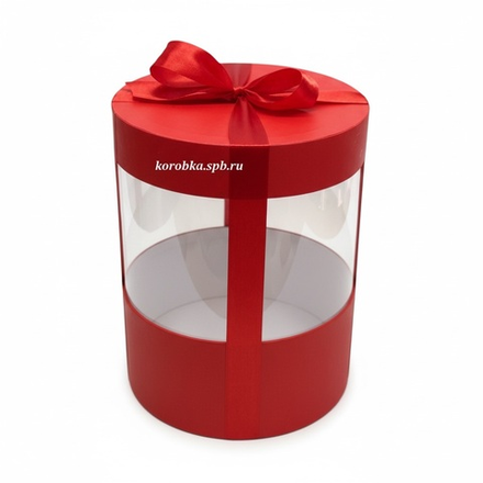 Коробка аквариум 18 см Цвет :Красный .