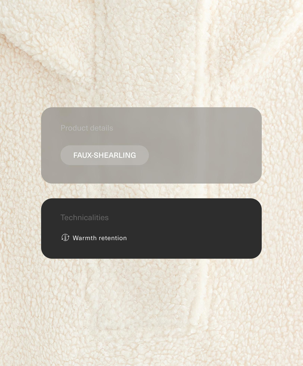 Oysho Жилет с капюшоном, экрю