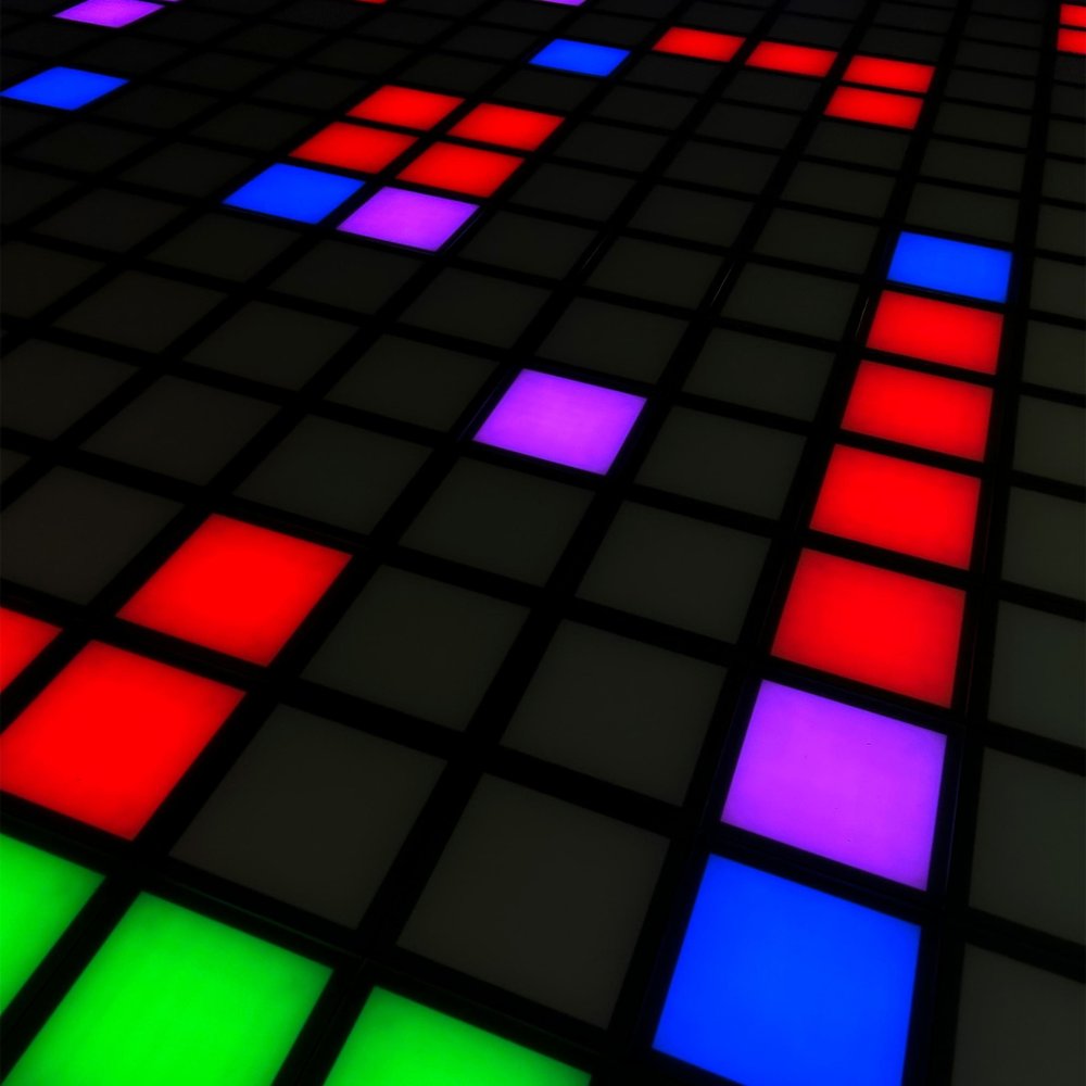 Интерактивный светодиодный пол «Арена Pixel battle» 364 шт максимальная комплектация 33 кв. м.