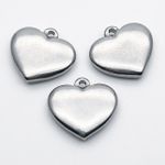 Подвеска Сердце, сталь, размер 16*16 мм, цена за 1 шт