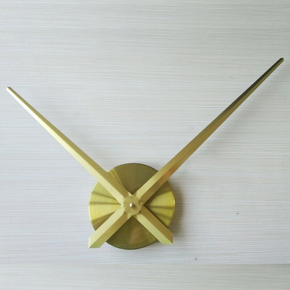 3D настенные часы MIRRON, золотой механизм, плавный ход