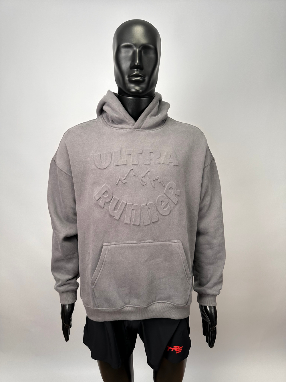 Oversize Худи " Ultra Runner " grey