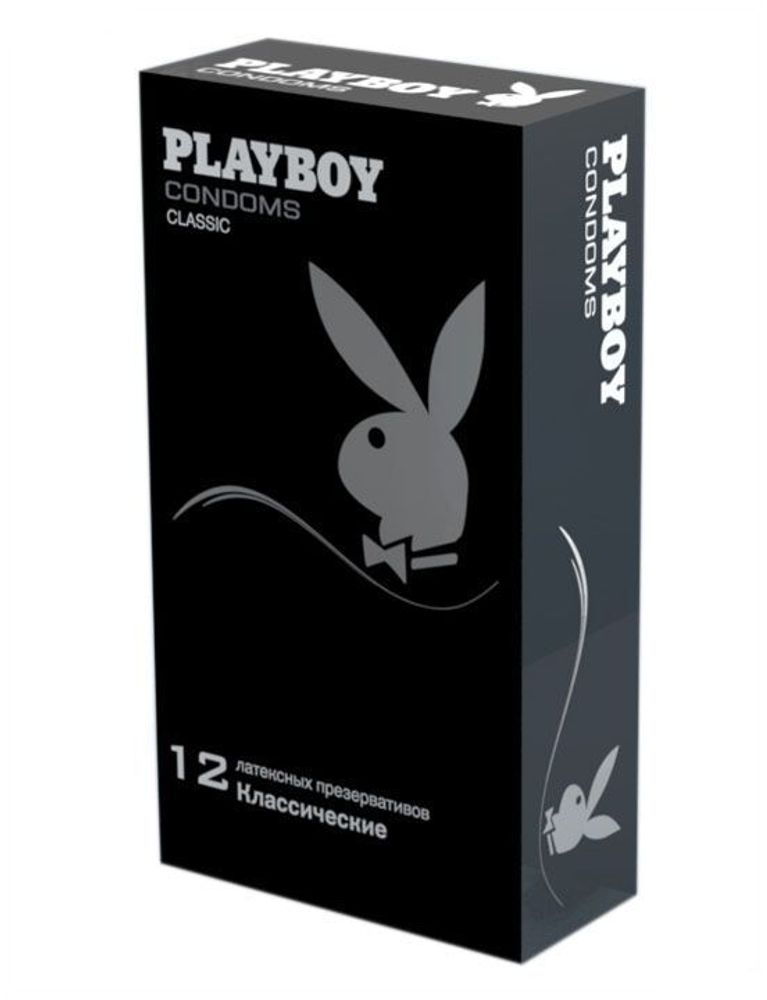 Классические гладкие презервативы Playboy Classic - 12 шт.