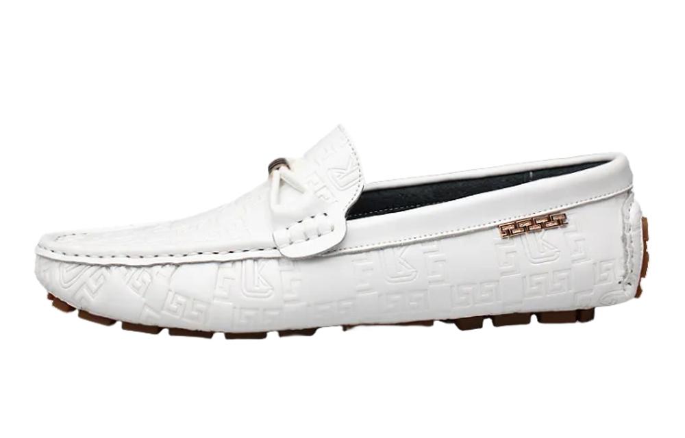 CKVUSAMG Gommino Loafers Men"s Black/White/Blue