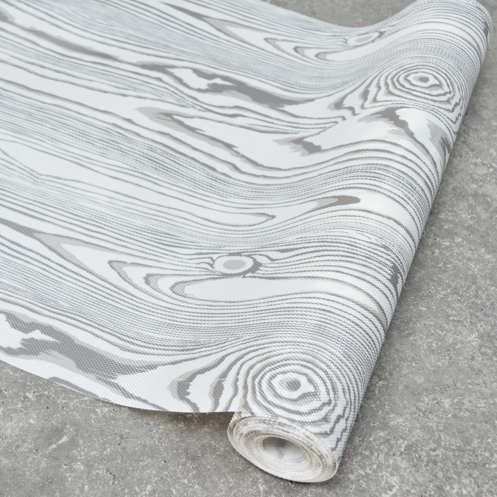 Коврик для кухонных ящиков в рулоне 45*500см, дерево бело-серое