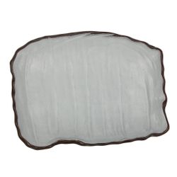 Блюдо прямоугольное 26*20 cм h3 cм 450 мл Crush White Matt New Brown Taiga P.L. [1]