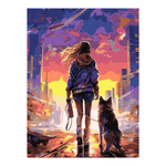 Картина по номерам 40*50см "Город будущего" (Lori)