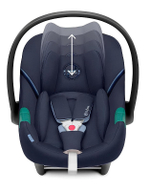 Коляска 3 в 1 Cybex Priam IV Chrome Brown complete и автокресло Aton S2 i-Size Ocean Blue Off White