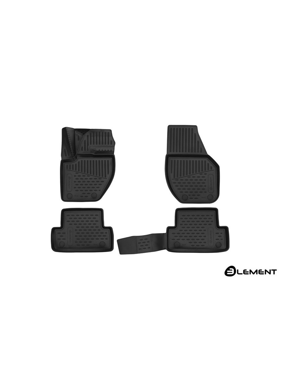 Коврики в салон для VOLVO V40, 2016-, Hatchback, Facelifted, (Европа), 4 шт. (полиуретан) ELEMENT3D5014210K