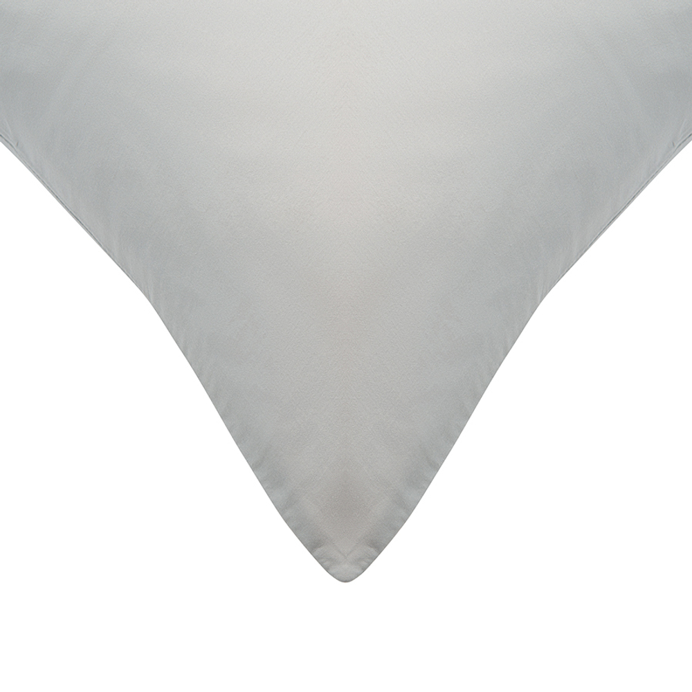 Набор из двух наволочек  из умягченного сатина серого цвета из коллекции essential, 70х70 см