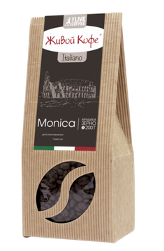 Живой Кофе темной обжарки Моника / Monica 200 г