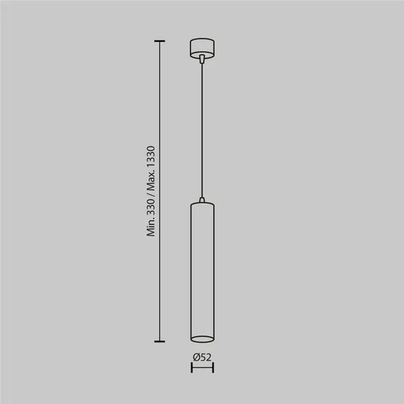 Подвесной светильник Фокус LED / Focus LED 3000К 12Вт Maytoni p072pl-l12w3k-1
