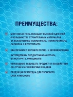 Профессиональная монтажная пена под пистолет в баллоне Tytan Professional 70, Зимняя, 870 мл