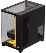 КОМПЬЮТЕРНЫЙ КОРПУС FORMULA V CRYSTAL Z9 FLOE BLACK, ATX/MICRO ATX, USB TYPE C/2*3.0, HD-AUDIO, КУЛЕР 7*120ММ FLOE ARPW, ВЫСОТА ПРОЦЕССОРНОГО КУЛЕРА