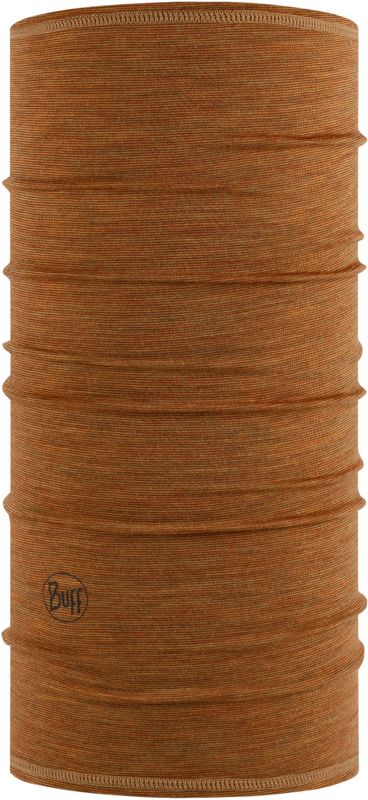 Тонкий шерстяной шарф-труба детский Buff Wool lightweight Bronze Multistripes Фото 1