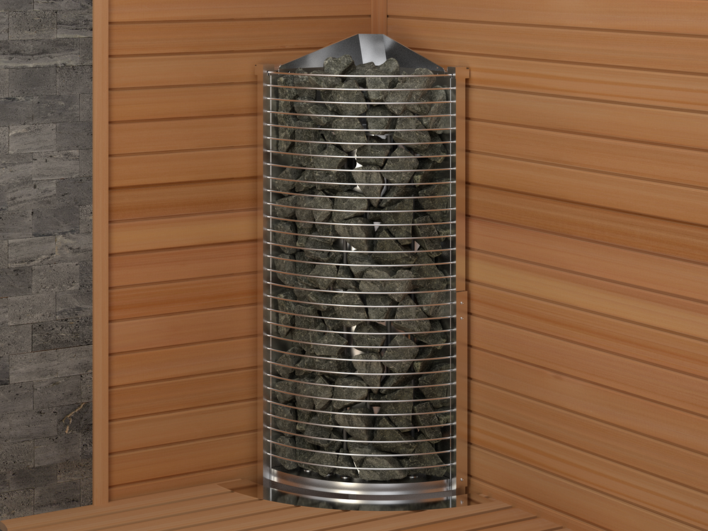 SAWO Электрическая печь TOWER TH6-80NS-CNR угловой установки, выносной пульт (пульт и блок мощности докупаются отдельно)