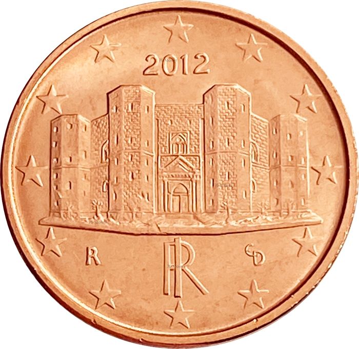 1 евроцент 2012 Италия (1 euro cent)