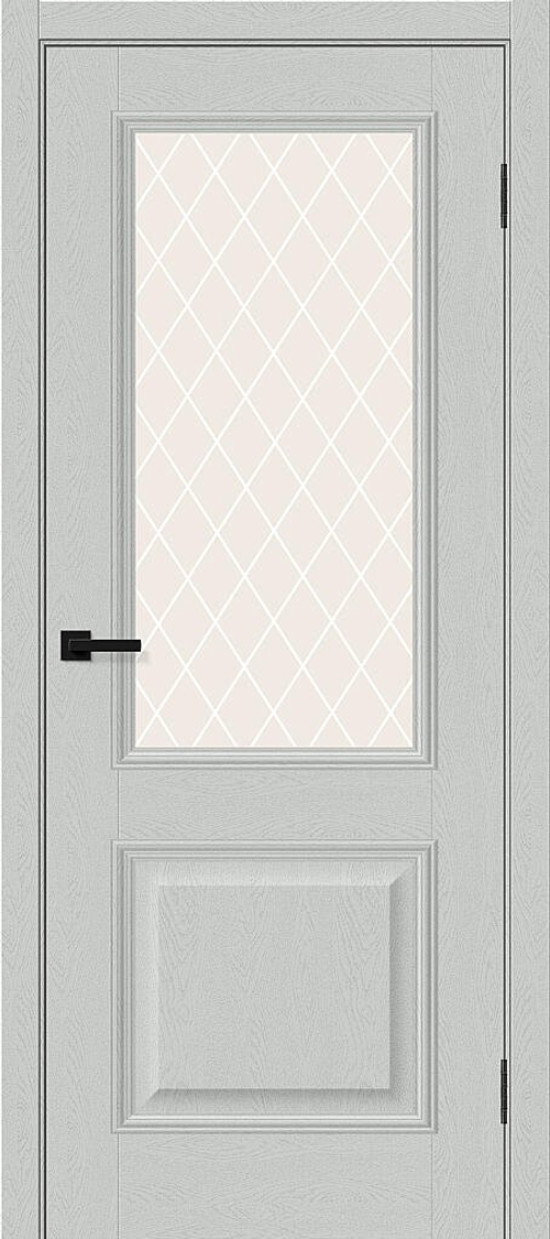 Классик-13 Grey Silkwood White Сrystal