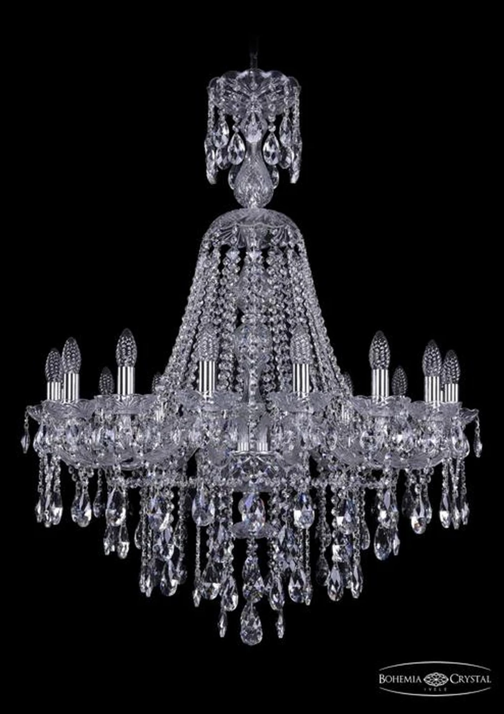 Подвесная люстра Bohemia Ivele 1415/16/300/XL-108/Ni