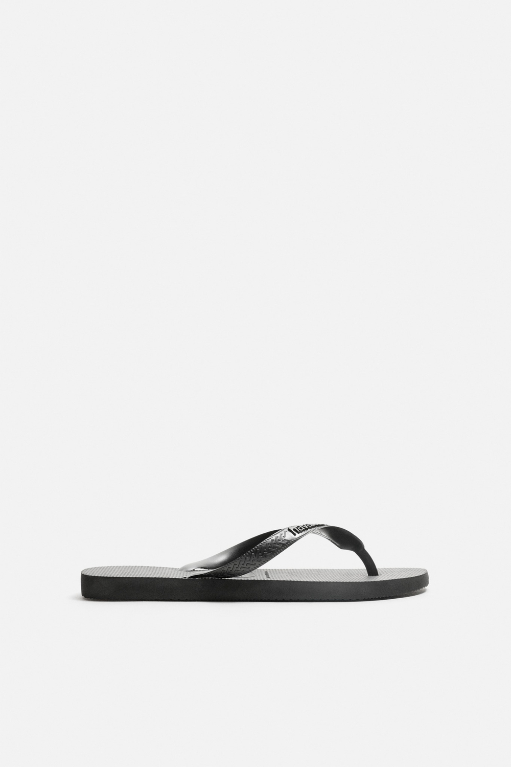 ZARA X HAVAIANAS ® САНДАЛИИ, ЧЕРНЫЙ